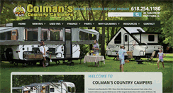 Desktop Screenshot of colmanscampers.com